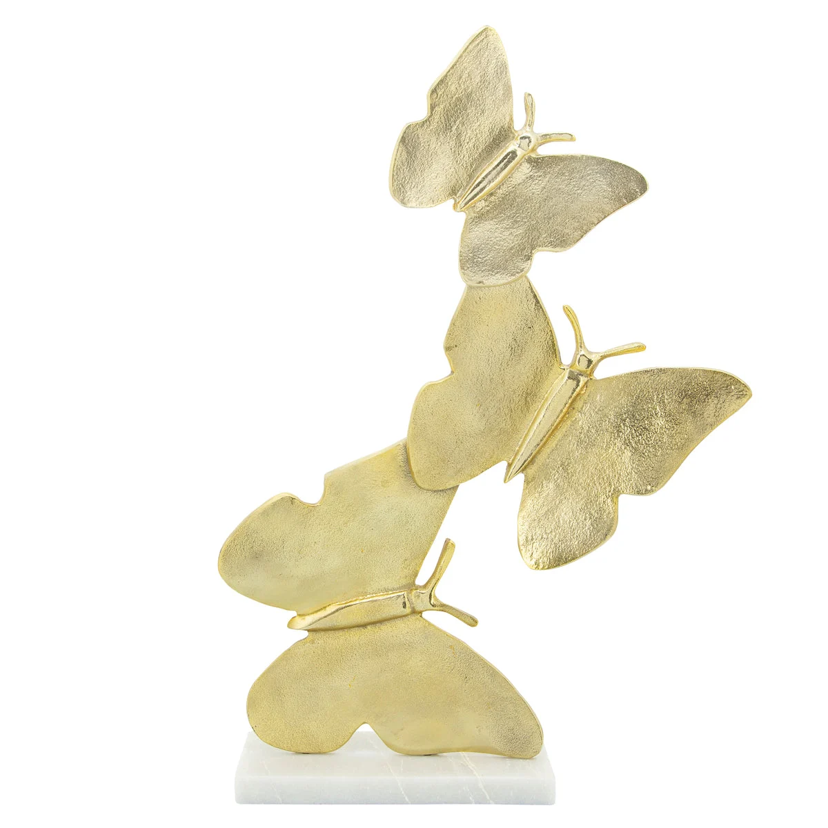 Sagebrook Home Metal 24``H Butterfly Trio, Gold