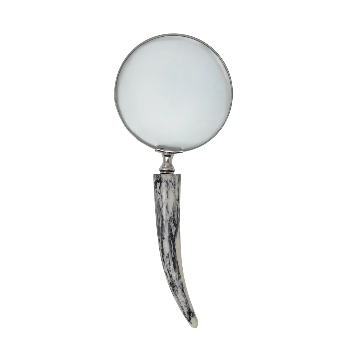 Sagebrook Home 15459 4" Magnifying Glass with Faux Ivory Handle