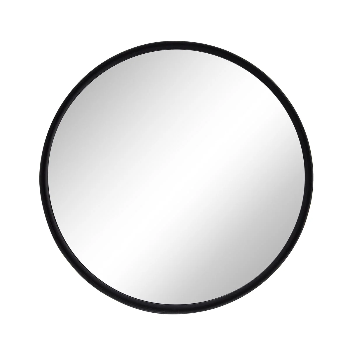 Sagebrook Home 15486 24" Round Mirror, Black Wb