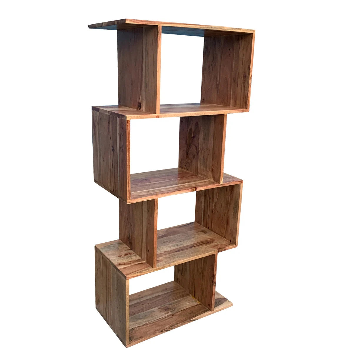Sagebrook Home 48`` Wooden 4-Tier Bookcase, Brown