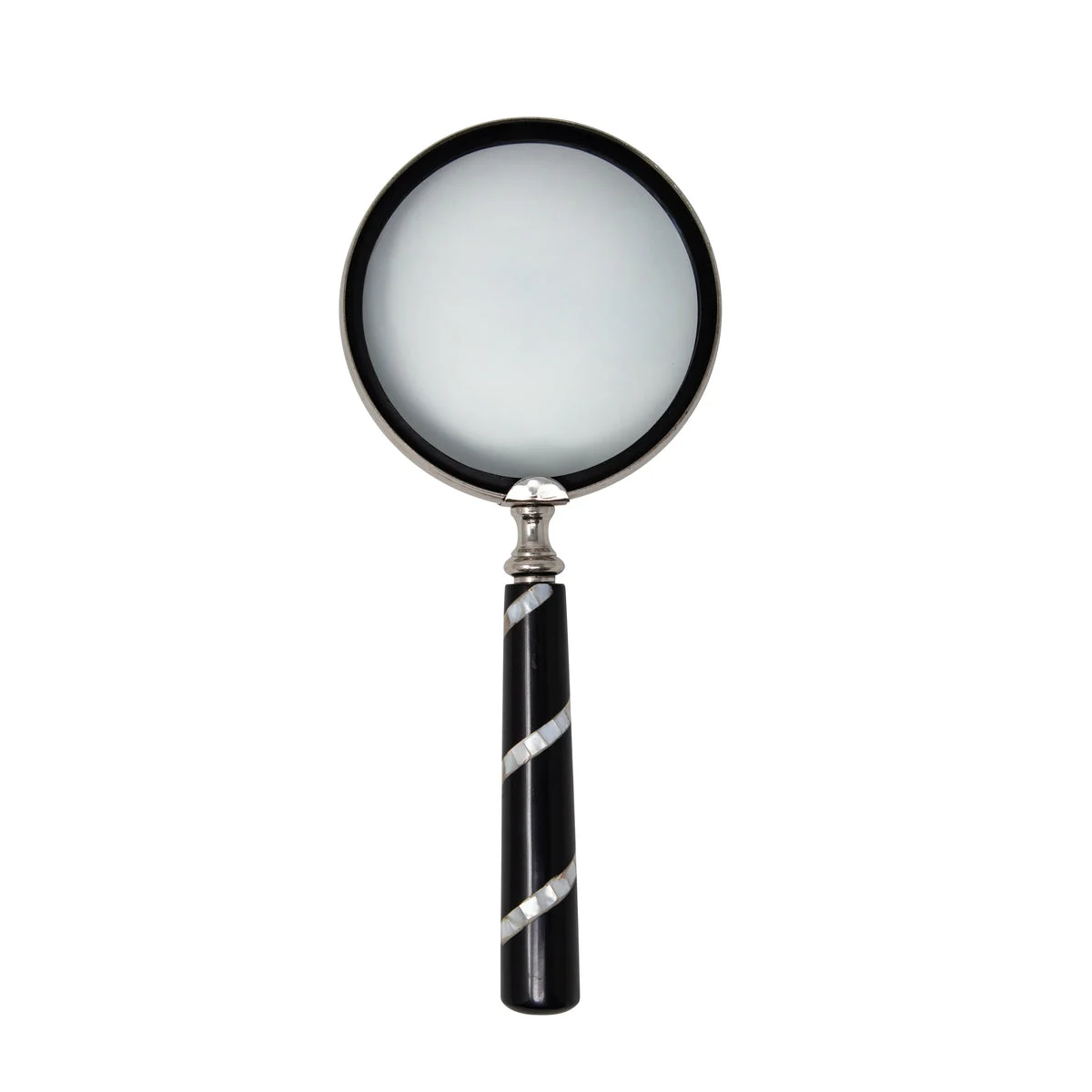 Sagebrook Home 15509 5"D Magnifying Glass In Resin Handle, Black