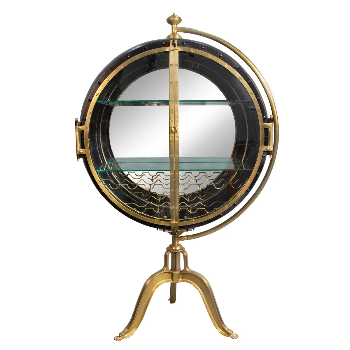 Sagebrook Home 78`` Nautical Bar Stand, Black