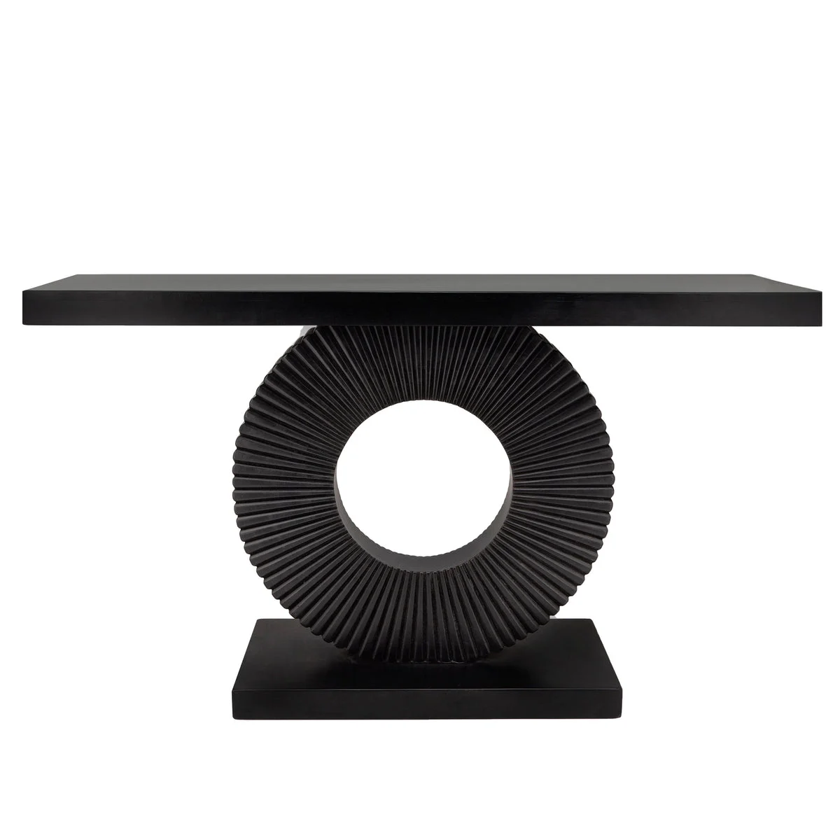 Sagebrook Home 51`` Console Table On A Ring Stand, Black