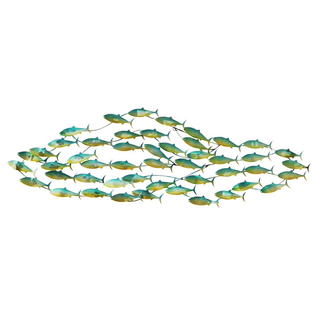 Sagebrook Home Metal 58`` School Of Fish, Multi Wb