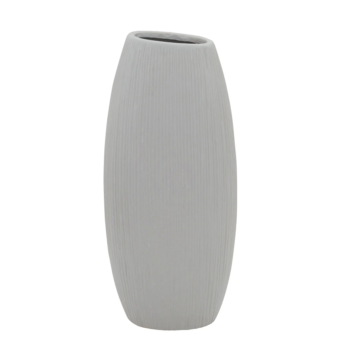 Sagebrook Home 15846 18" H Crinkled Vase, White