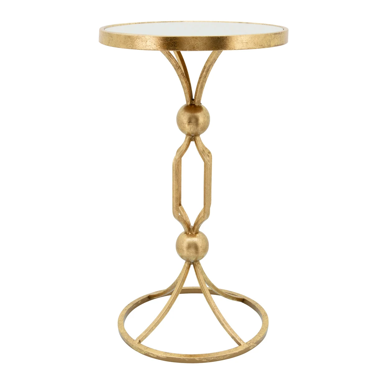 Sagebrook Home Metal, 14`` Cocktail Table W/ Mirror, Gold