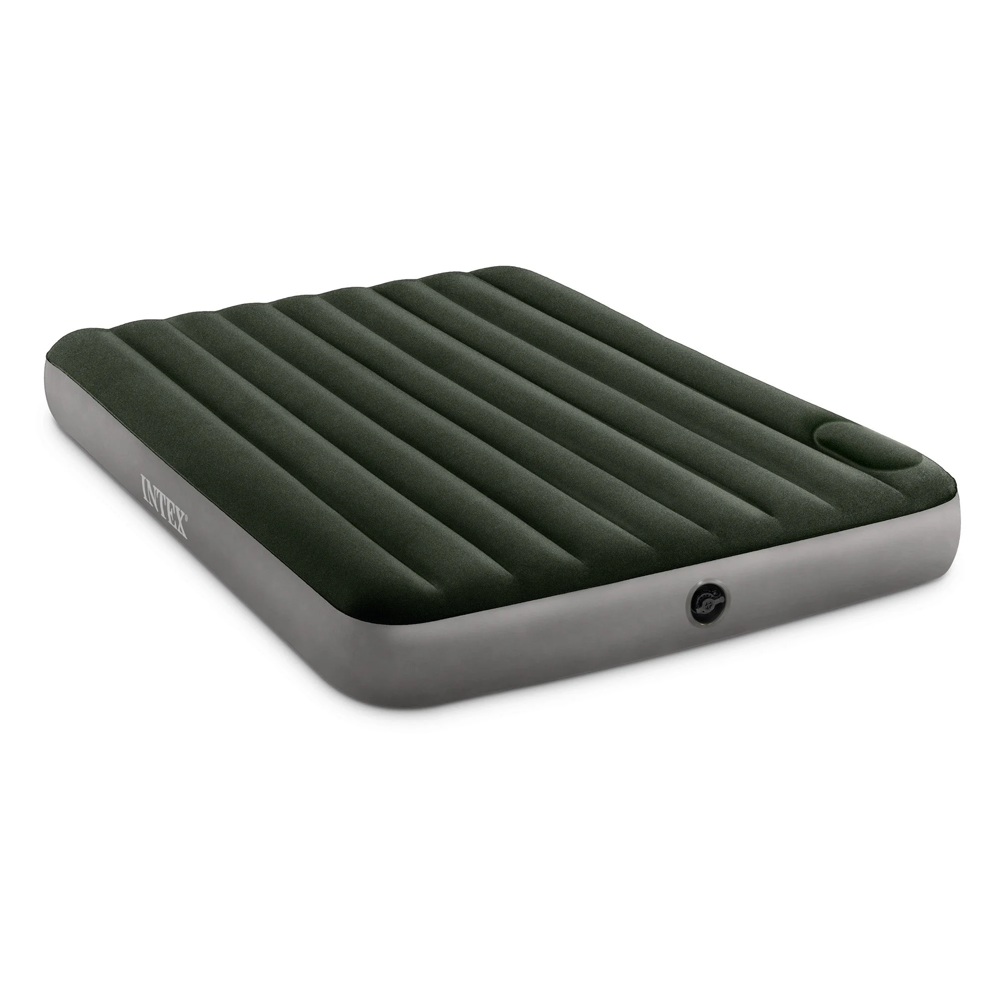 Intex 64763E Standard Dura Beam Downy Air Mattress Bed w/ Built In Pump, Queen