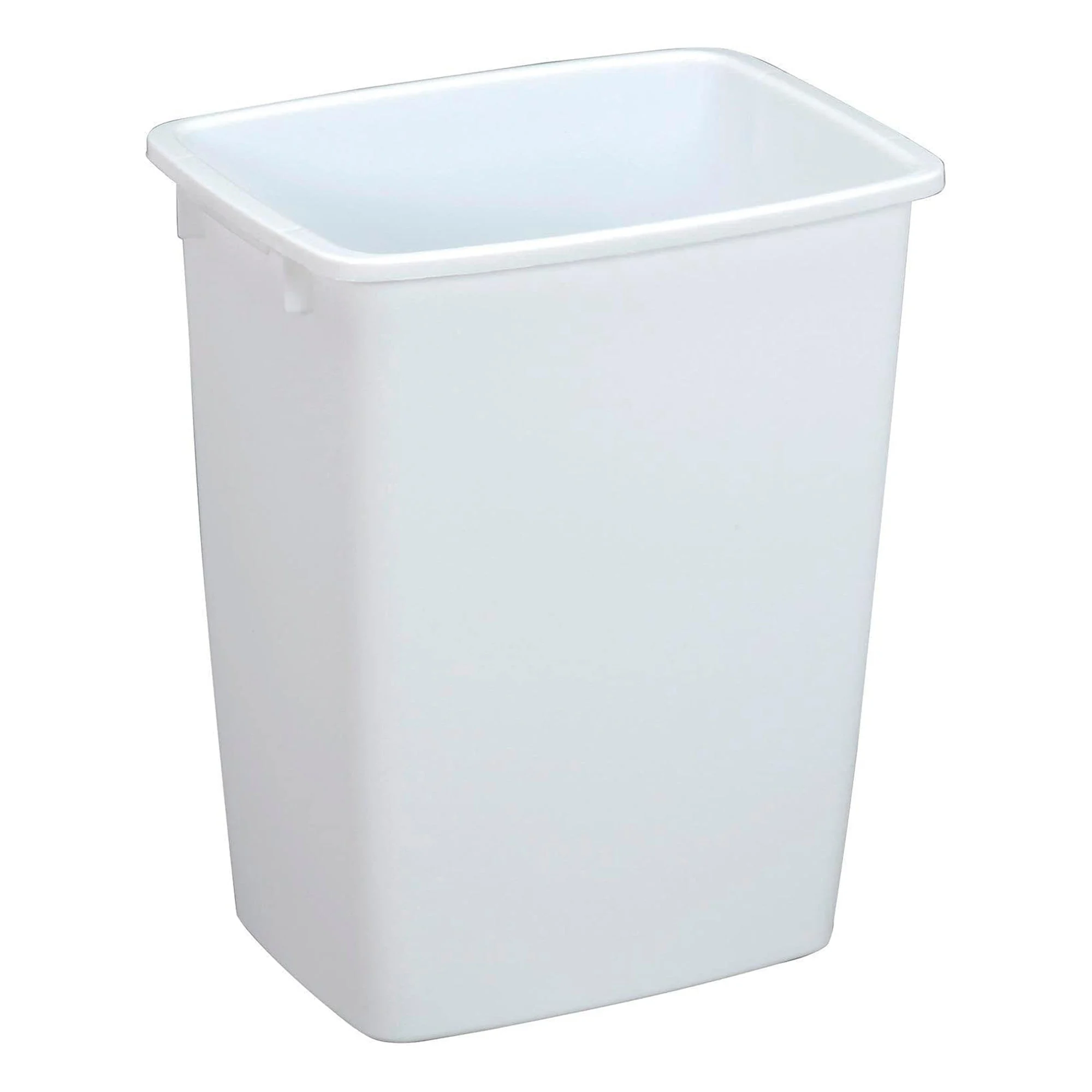 Rubbermaid Open Top Wastebasket, Large Plastic Trash Bin Container, 36 Qt, White