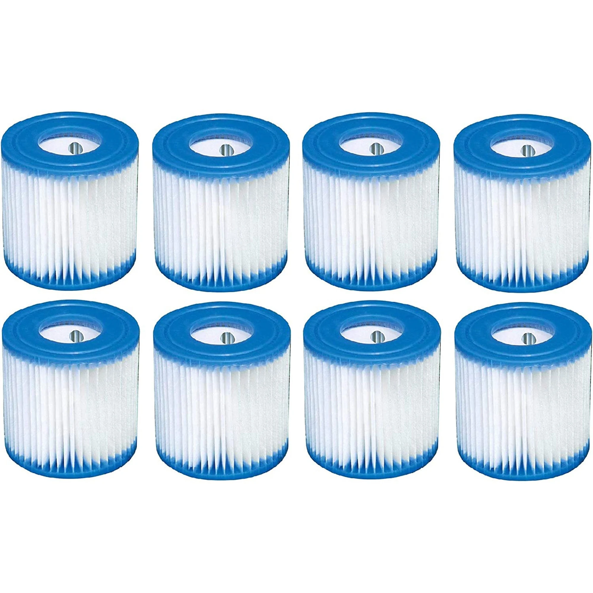 Intex Type H Easy Set Filter Cartridge Replacement for Swimming Pools (8 Pack)