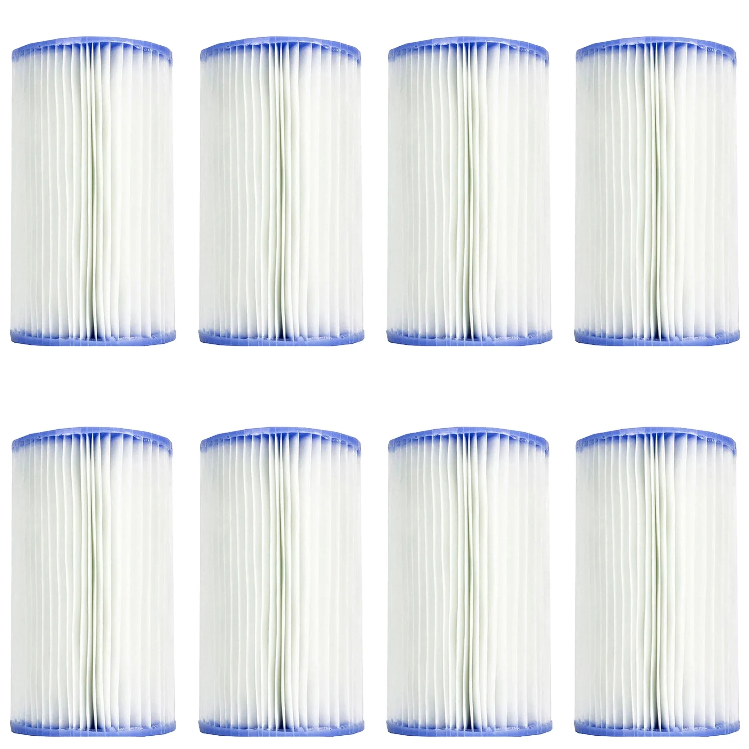 Intex Swimming Pool Easy Set Type B Replacement Filter Pump Cartridge (8 Pack)