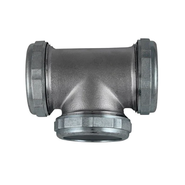 Tee 3 Way 1-1/2" Slip Satin Nickel 22GA Brass