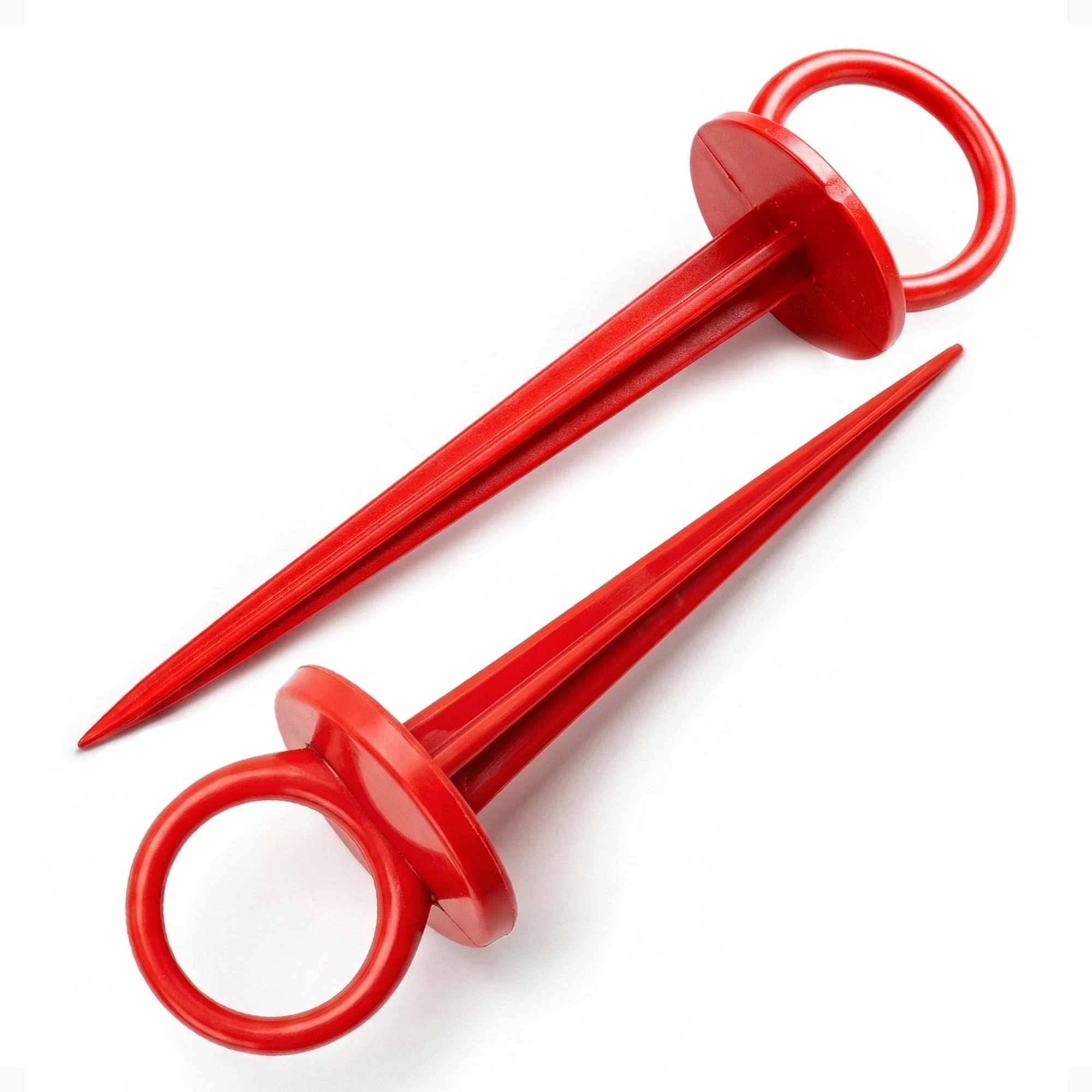 DeWitt Company UV-Treated Durable Plastic Outdoor Re-Pin Anchors, Red, 300 Count