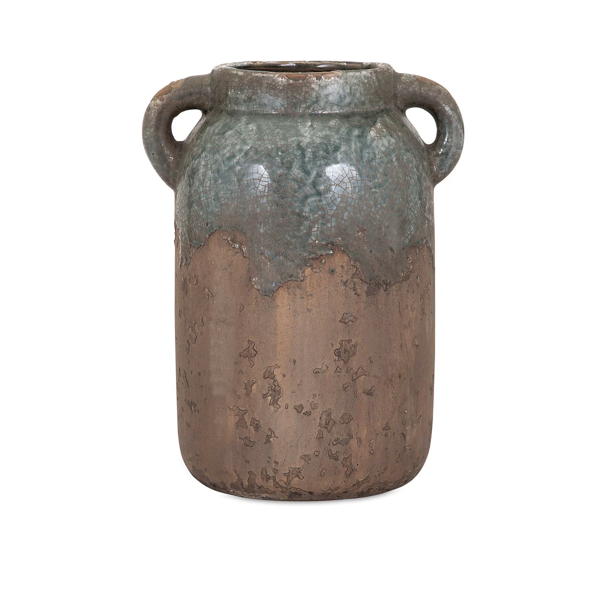 IMAX Worldwide Home Bardot Large Blue Stone Ceramic Vase