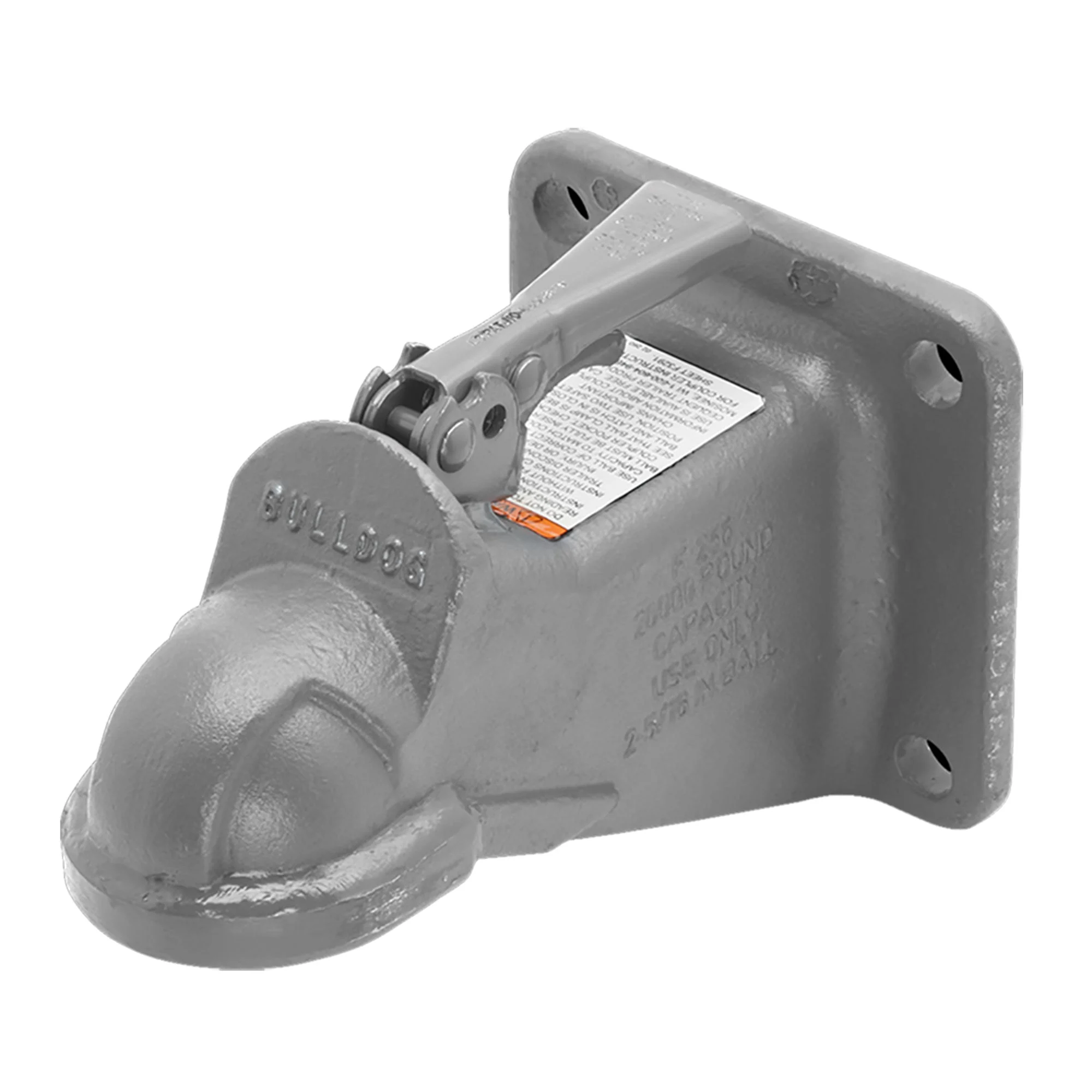 Bulldog 4420000317 Class V Cast Primed 20,000Lb Flat Mount Trailer Coupler Plate