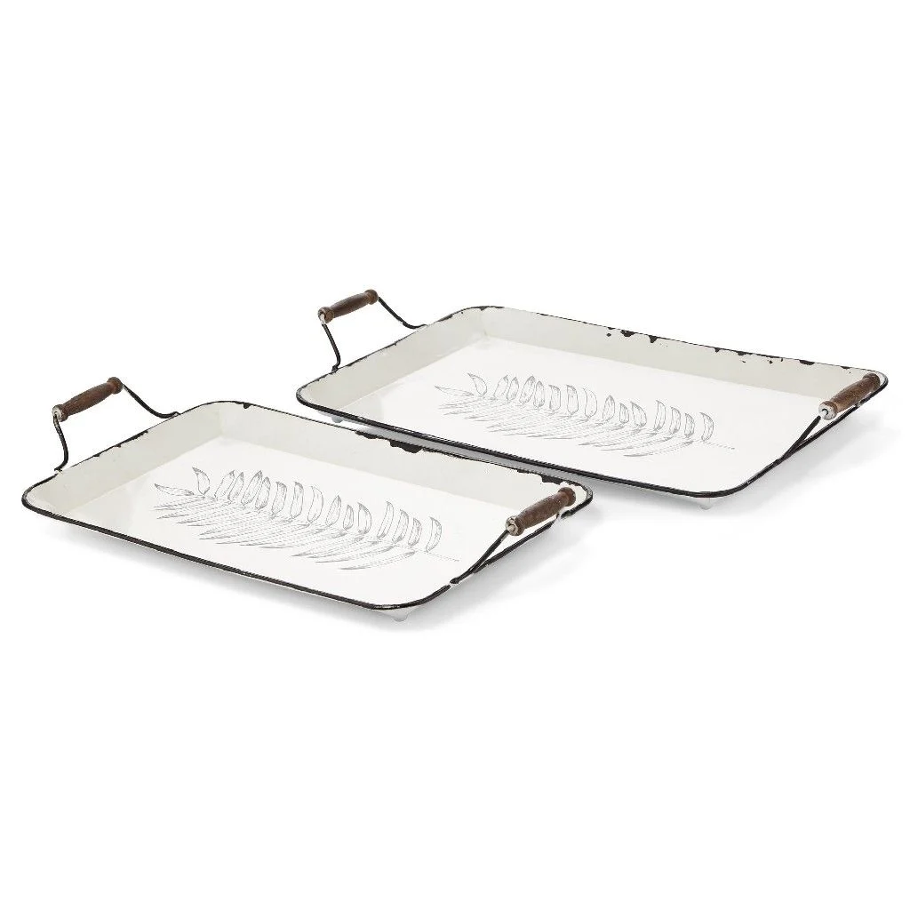 IMAX Worldwide Home Devon Decorative Trays - Set of 2