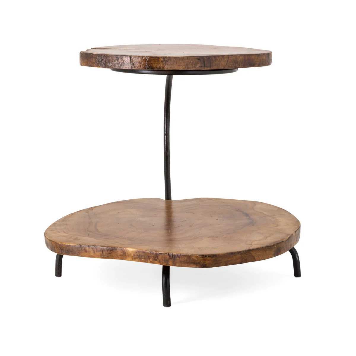 Imax Worldwide Home Preston Two Tier Teak Wood Tray