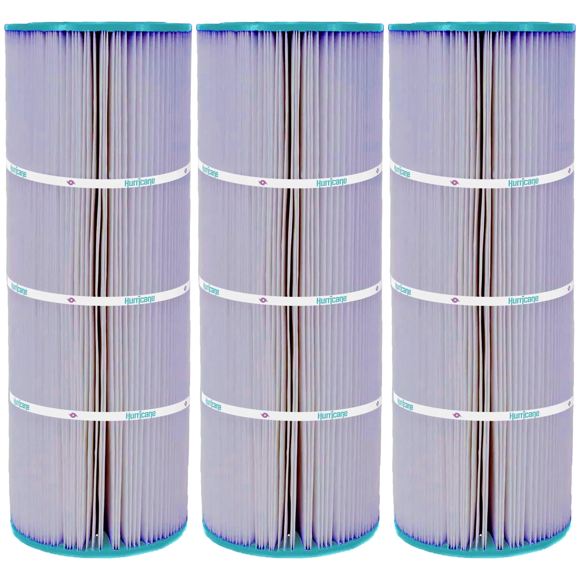 Hurricane 3 Pack HF7656-01P Platinum Purple Pool Filter Cartridge Replacement