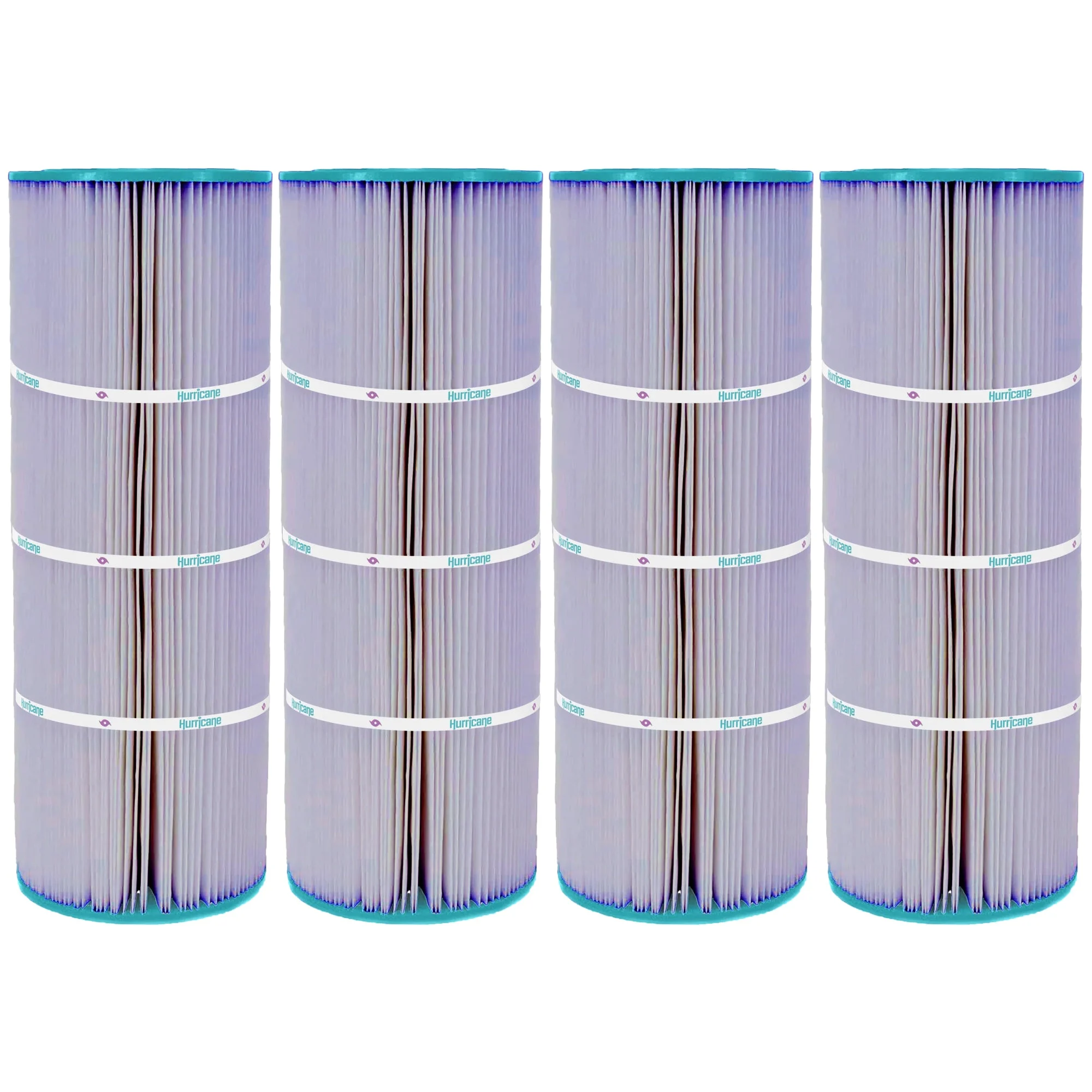 Hurricane 4 Pack HF7656-01P Platinum Purple Pool Filter Cartridge Replacement