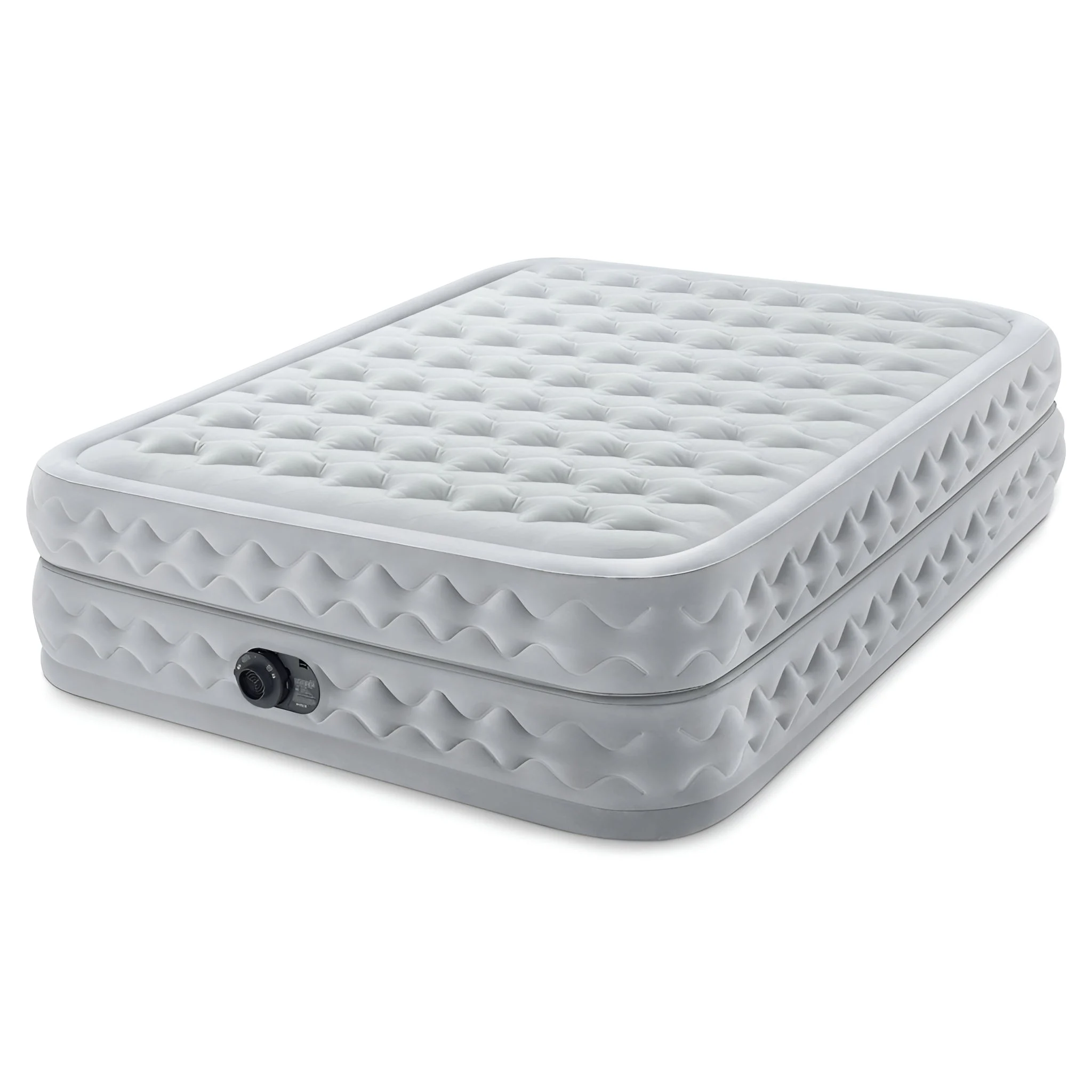 Intex 64489ED Dura Beam Supreme Air Flow Air Mattress with Built In Pump, Queen