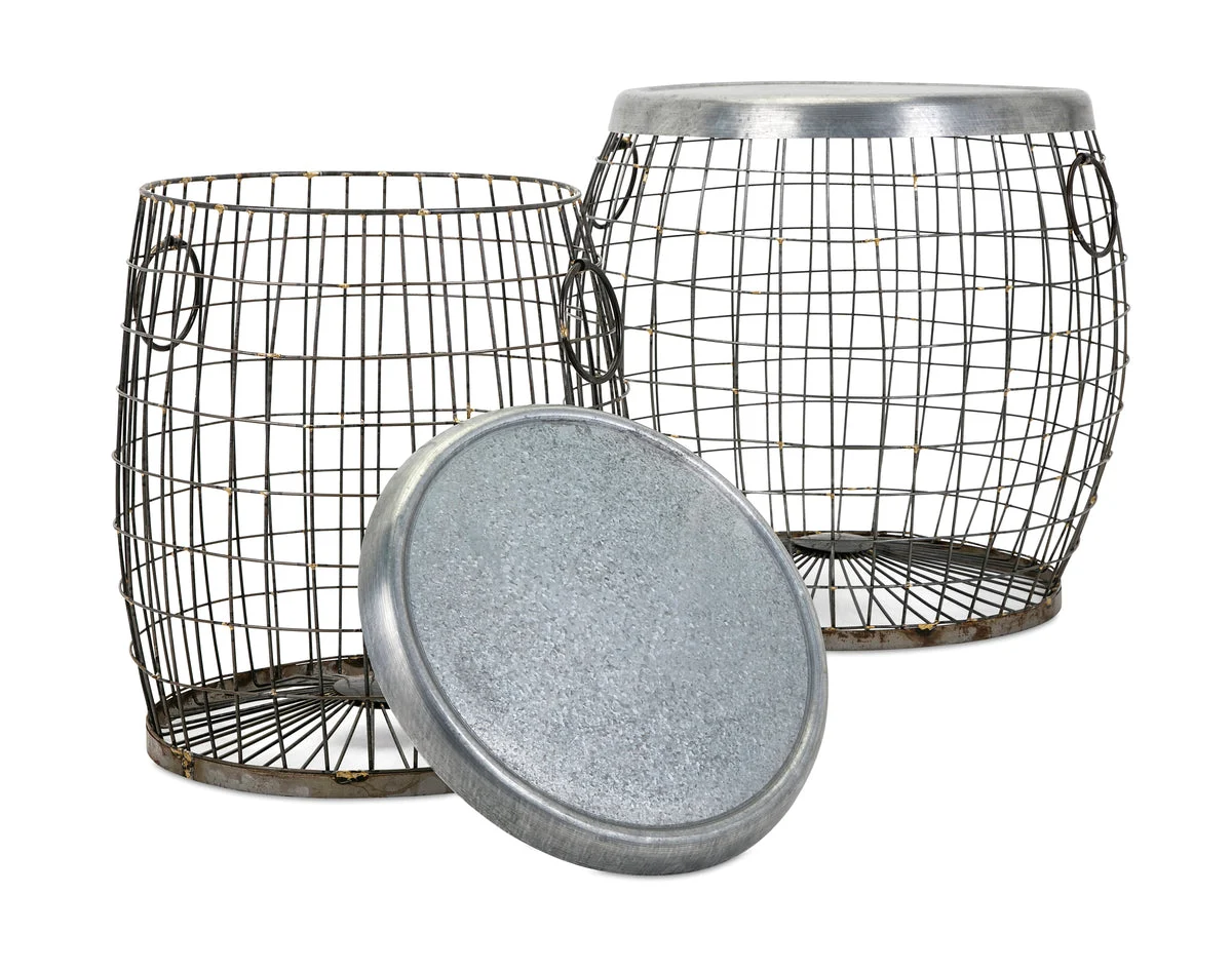 IMAX Worldwide Home Balaz Wire Tables - Set of 2