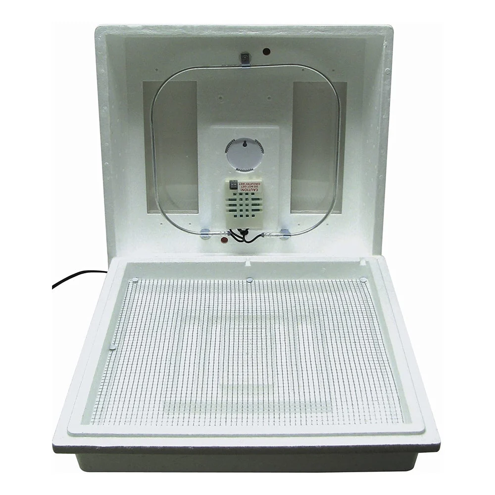 Farm Innovators 2100 Still Air Incubator w/ Reliable Temperature Settings, White