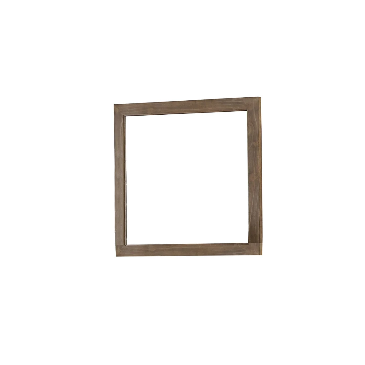 Benzara Contemporary Style Wooden Frame Dresser Mirror, Rustic Brown