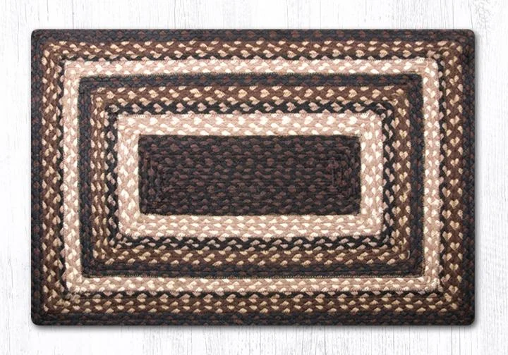 Earth Rugs C-313 Mocha/Frappuccino Rectangle Placemat 13.25``x17.25``