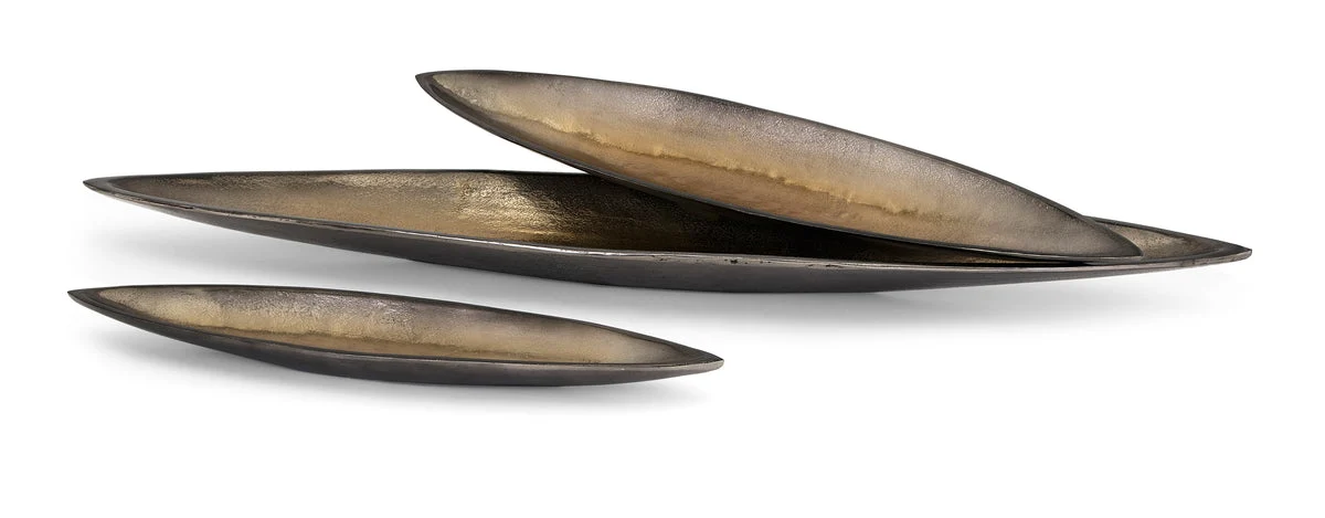 IMAX Worldwide Home TY New Frontier Decorative Oblong Trays - Set of 3