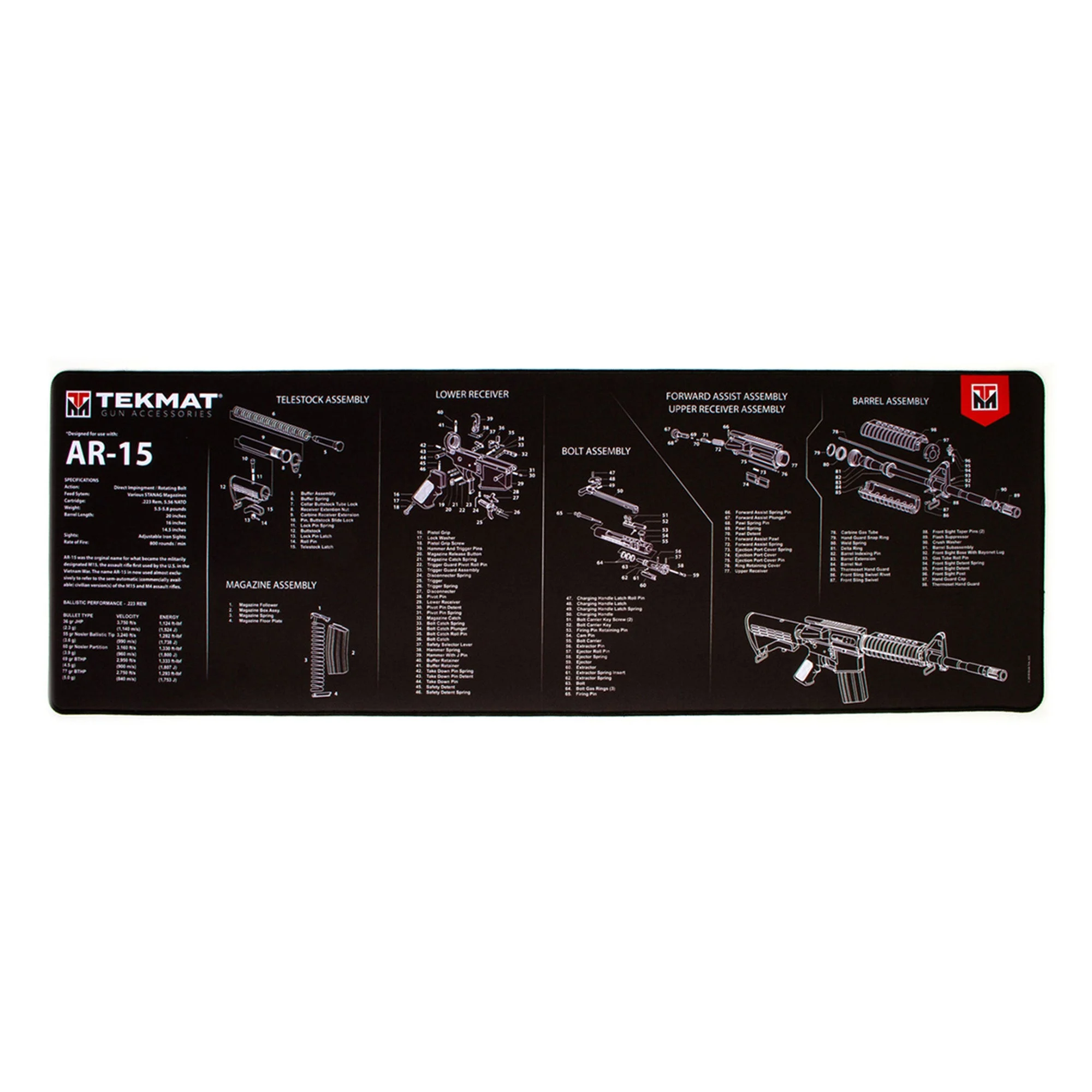 TekMat TEK-R44 Ultra Premium Gun Cleaning Mat Accessory with Print