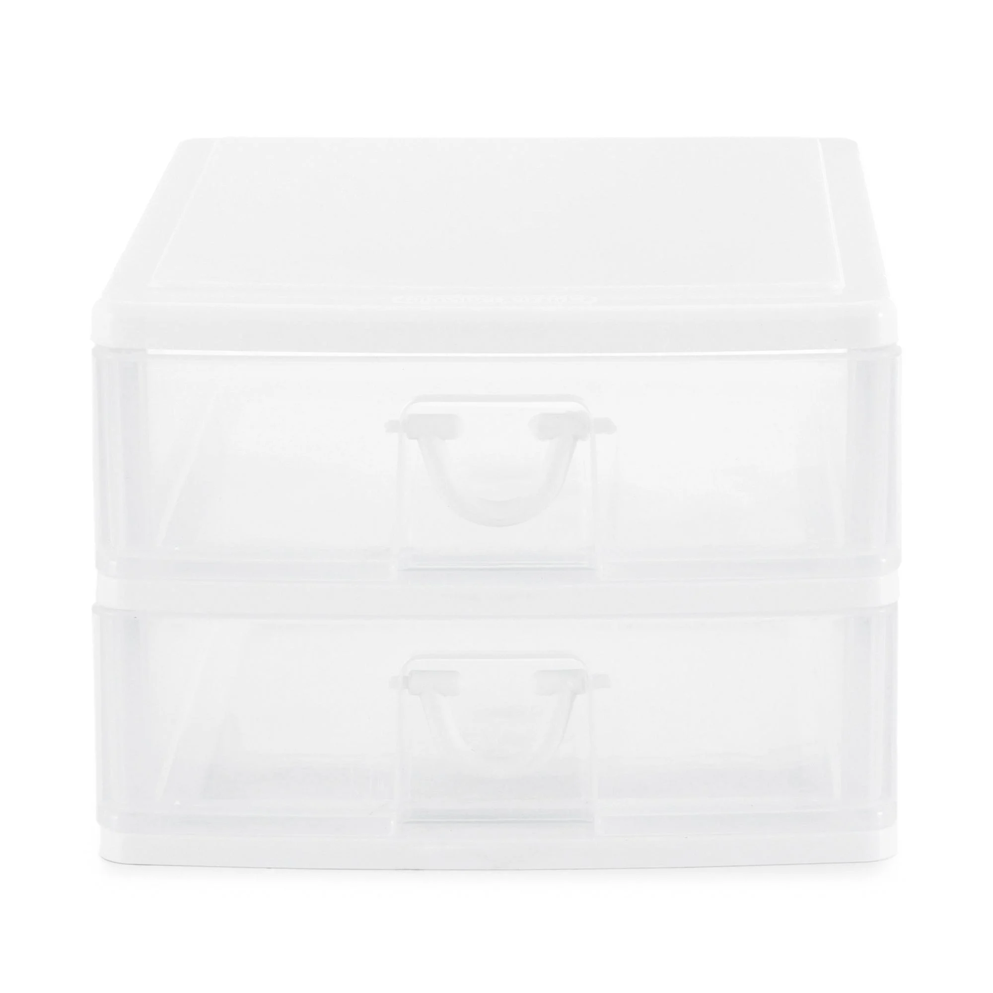 Gracious Living Deluxe 2 Drawer Storage Desktop and Countertop Organizer, White