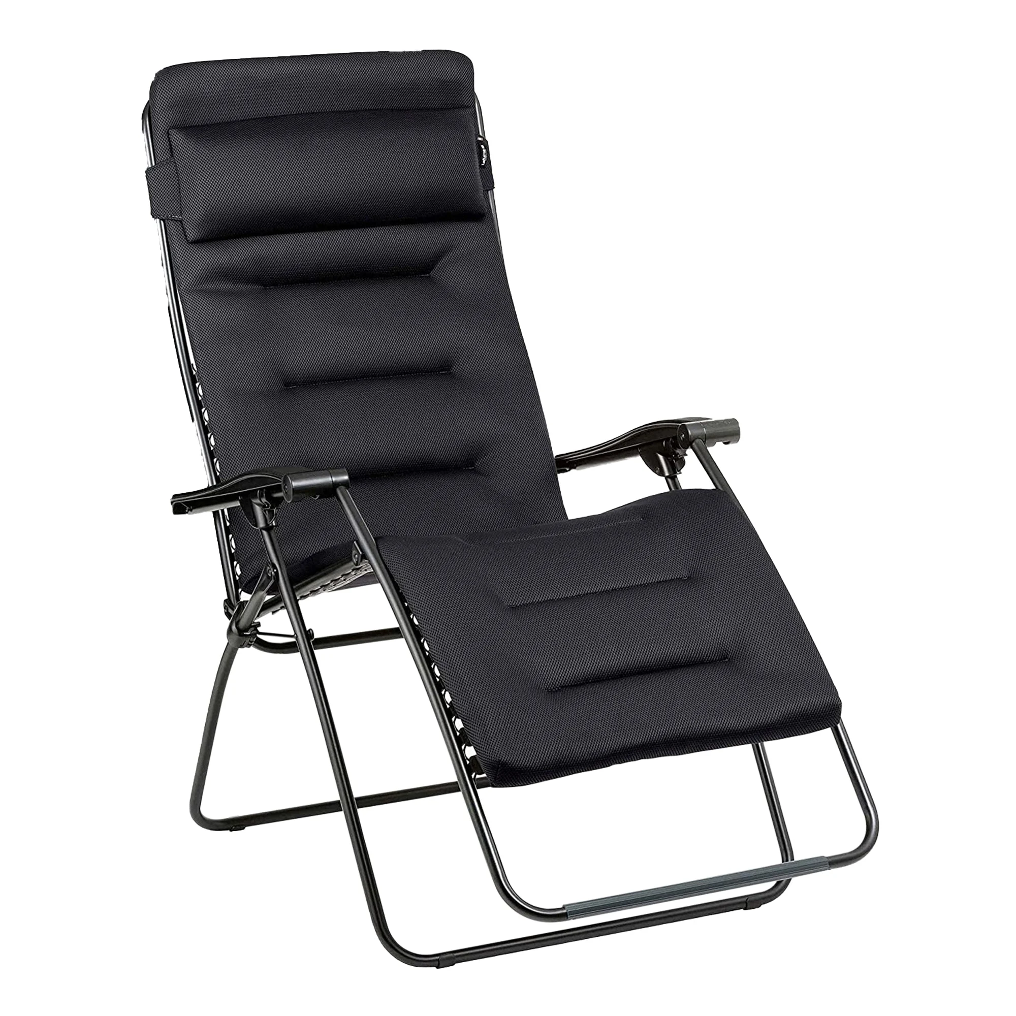 Lafuma RSX Clip XL Air Comfort, Extra Large Padded Zero-Gravity Chair, Acier