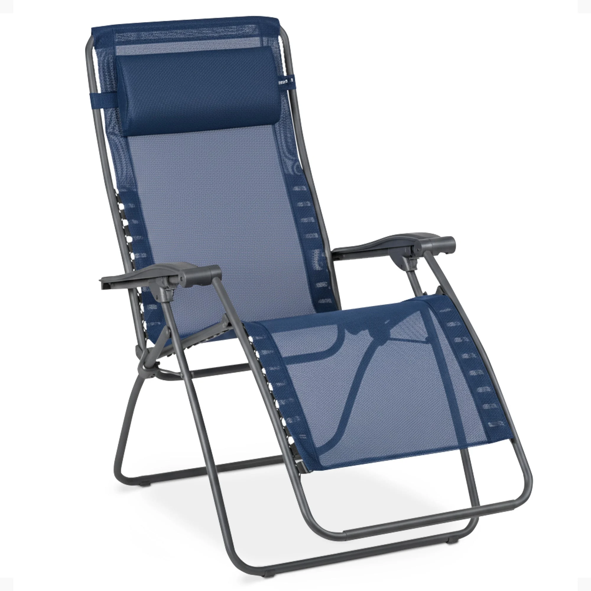 Lafuma R-Clip Batyline Iso Relaxation Zero Gravity Lounge Recliner Chair, Ocean