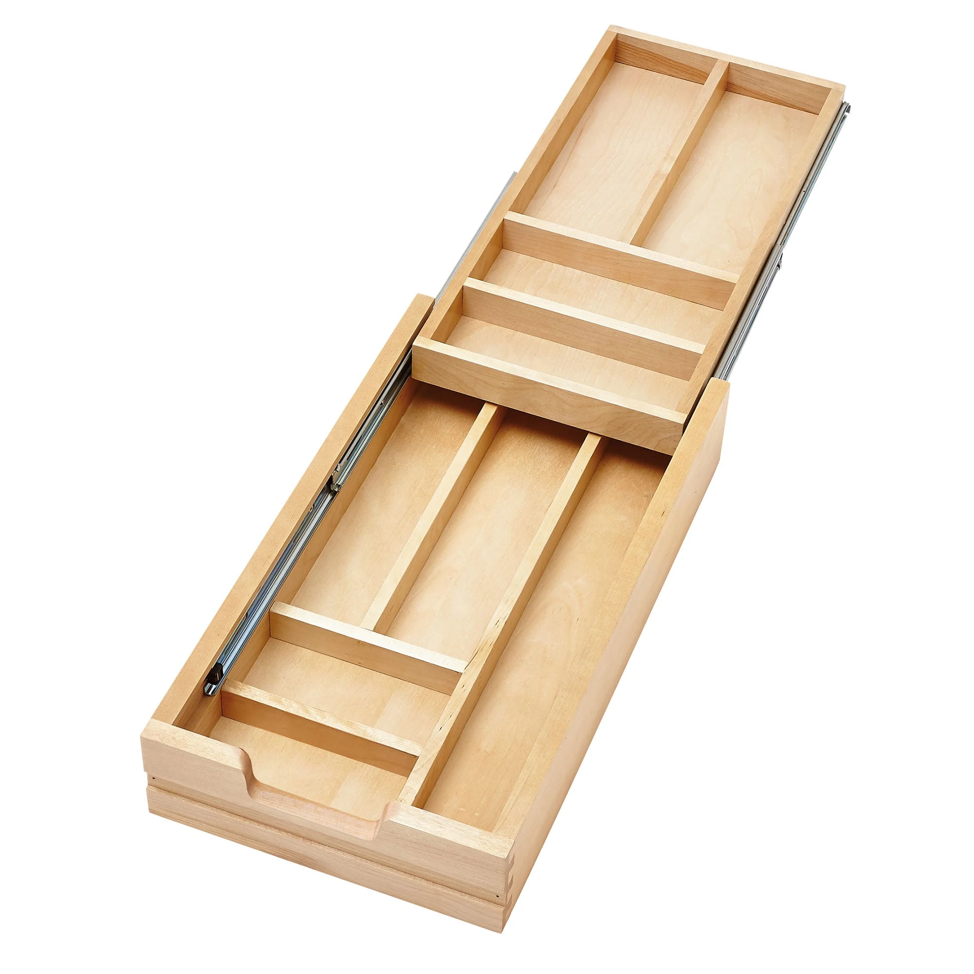 Rev-A-Shelf Two-Tier Cutlery Drawer System w/ BLUM Soft-Close, 4WTCD-15HSC-1