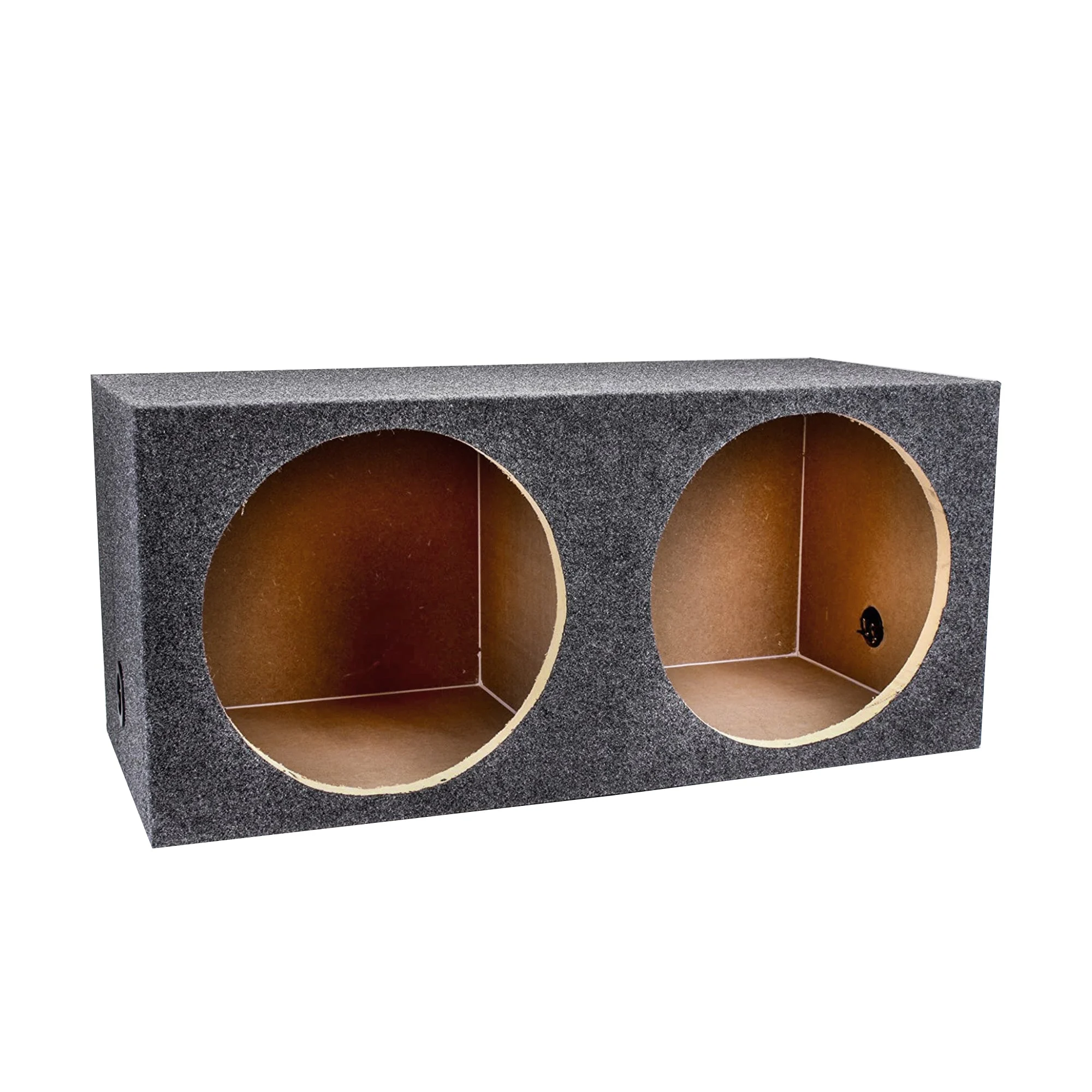 Q Power 2 Hole 15" Heavy Duty Subwoofer Enclosure, Universal Fit Sealed Sub Box