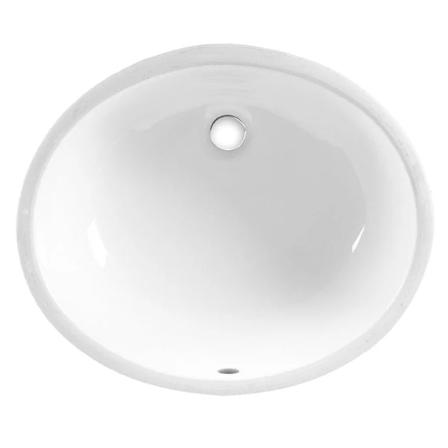 Ovalyn 17-1/8"W Oval Undermount Bathroom Sink