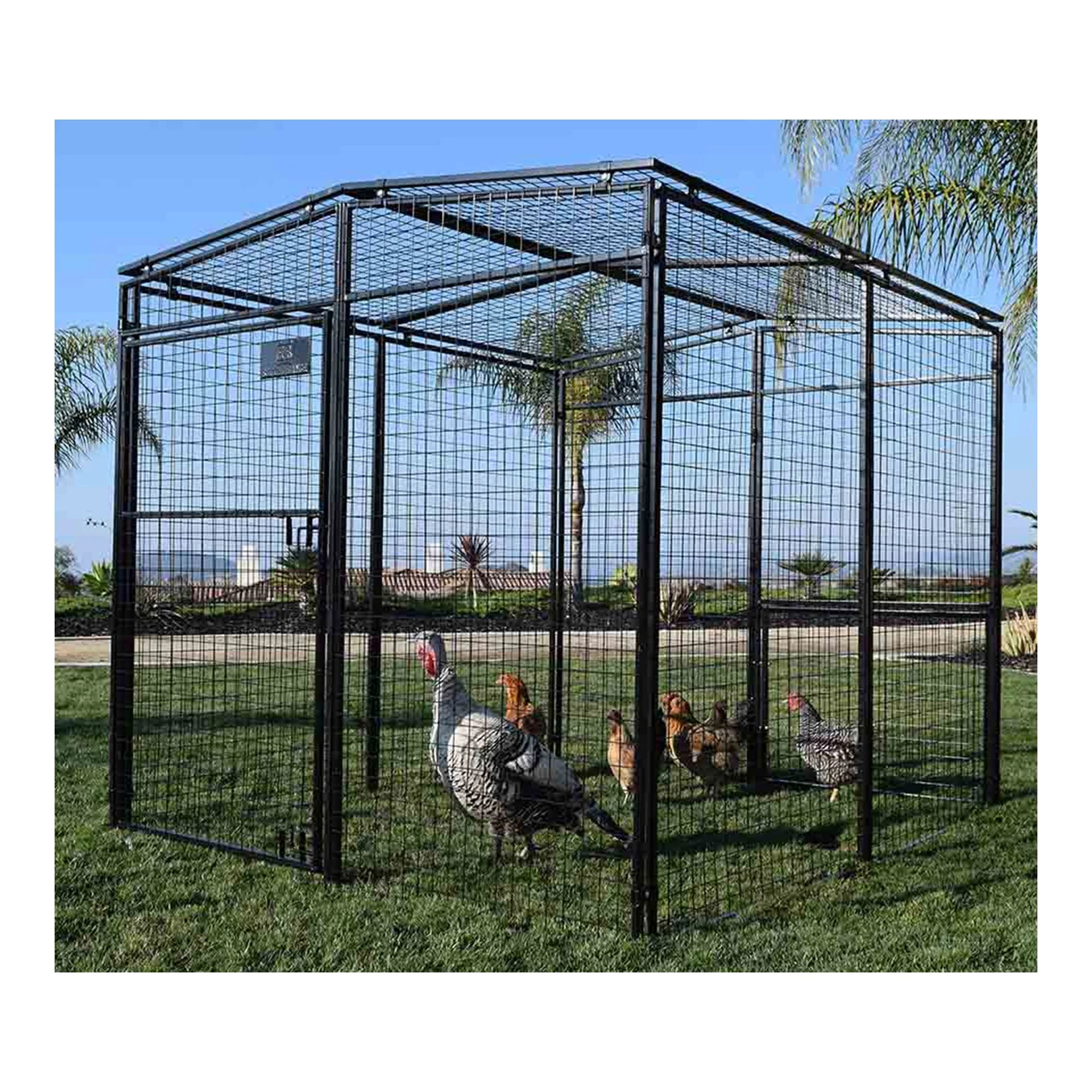 Rugged Ranch Products 6.3 Foot Universal Walk In Pen with Double Latch Entry
