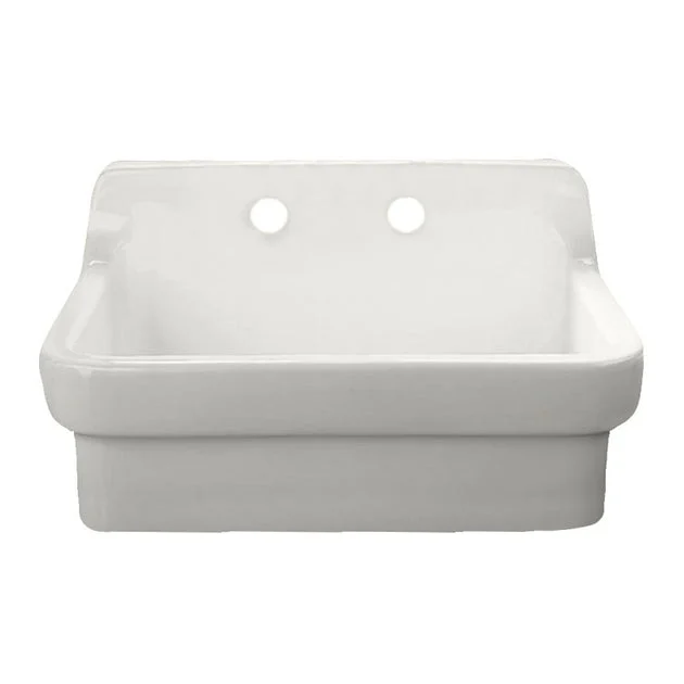 Country Kitchen 30" Single Bowl Porcelain Apron Front Kitchen Sink