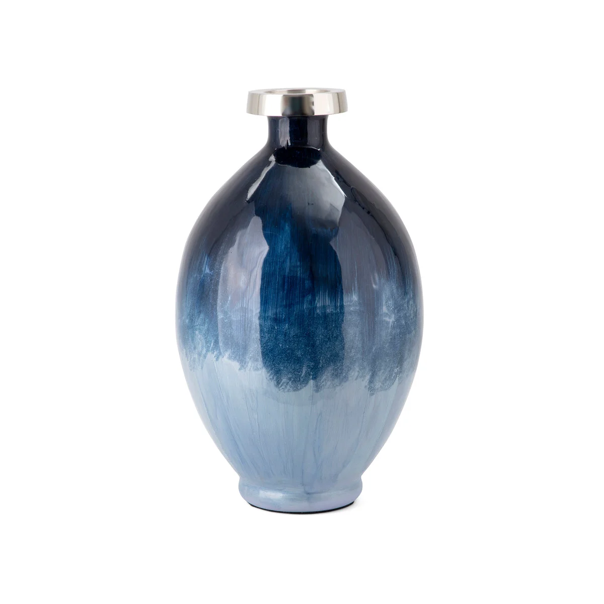 Imax Worldwide Home Comino Medium Glass and Aluminum Vase