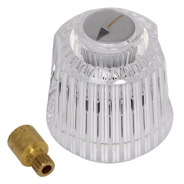 Replacement Clear Acrylic Knob Handle for Tub and Shower Faucets