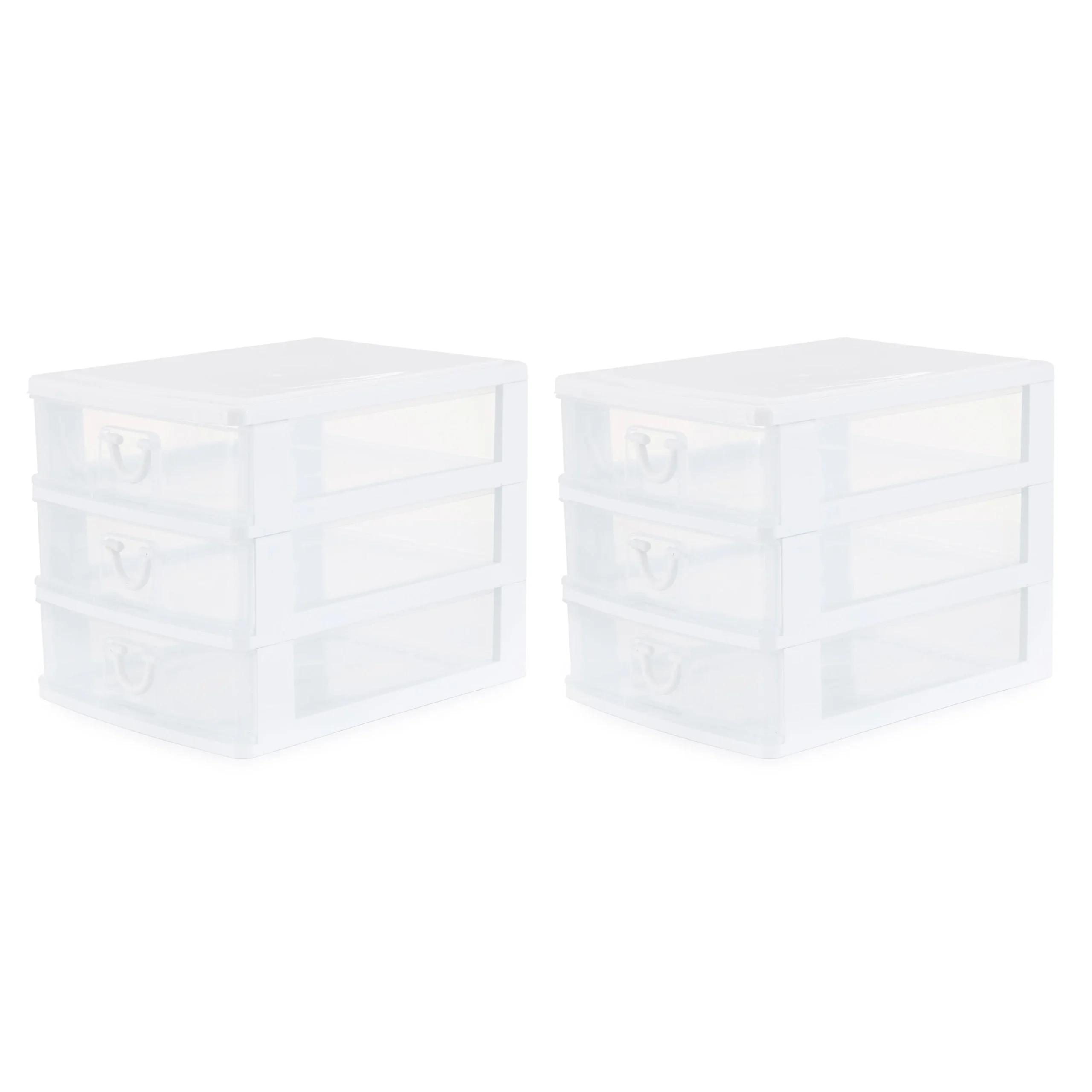 Gracious Living Deluxe 3 Drawer Storage Desktop & Countertop Organizer (2 Pack)
