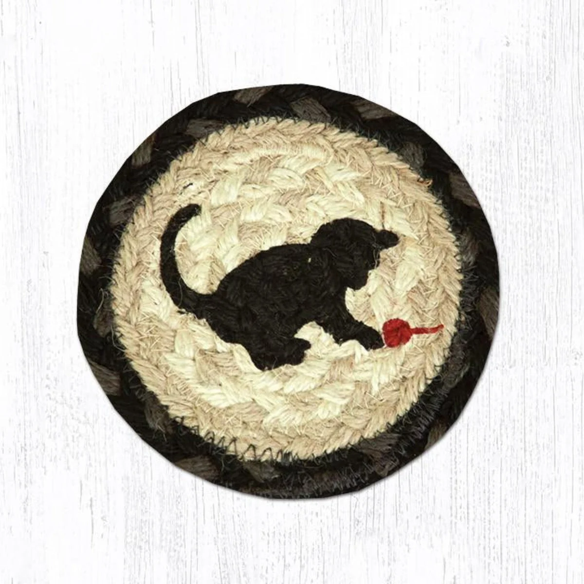 Earth Rugs Kitten Printed Round Coaster – 5" Eco-Friendly Table Protection