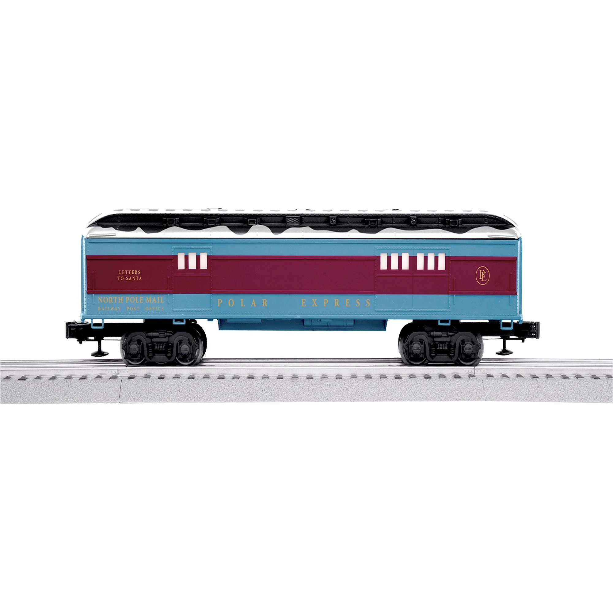 Lionel Trains The Polar Express Letters to Santa Mail Snow Covered Roof Car