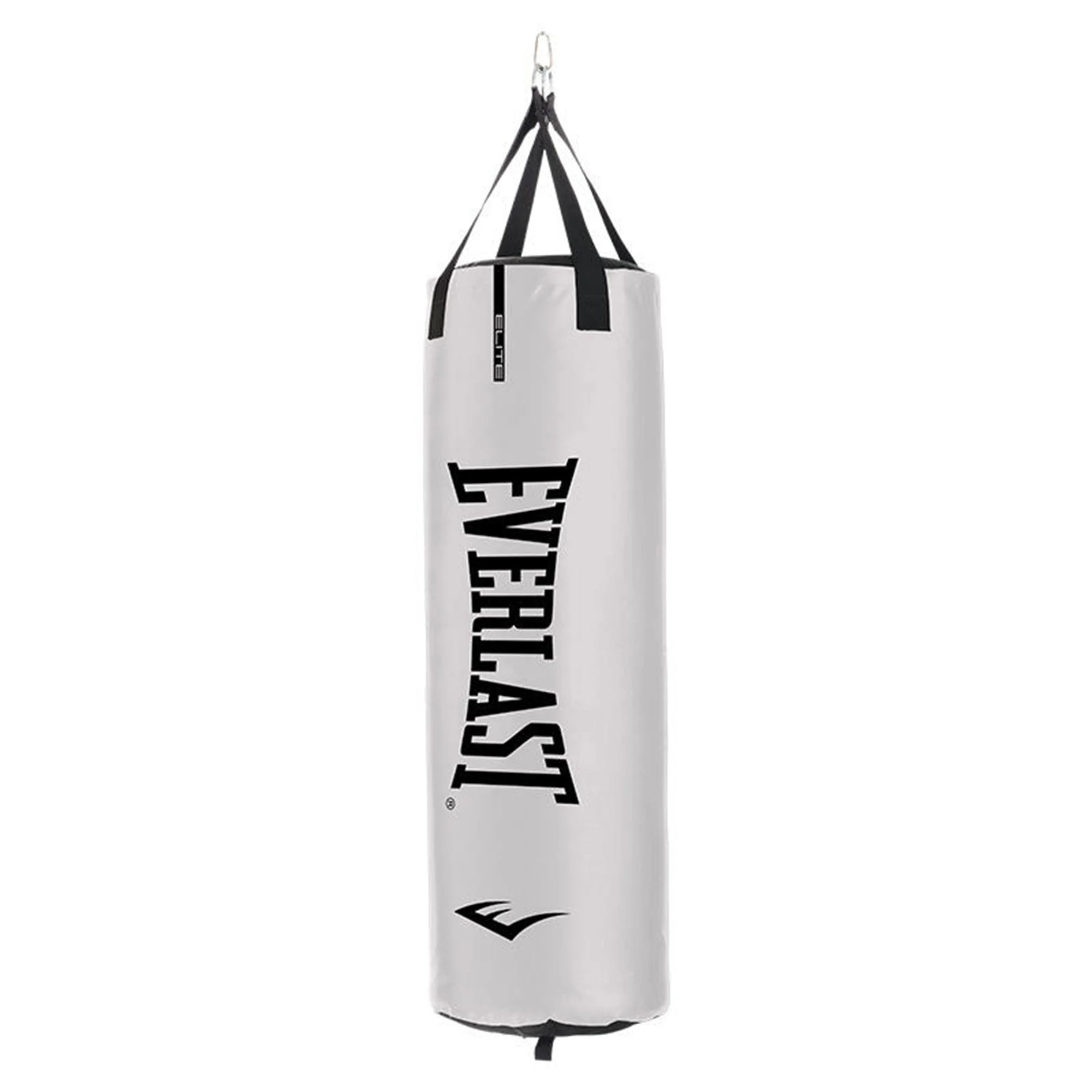 Everlast Elite 2 Nevatear 80lb Heavy Punching Bag w/Dual Hanging Strap, White
