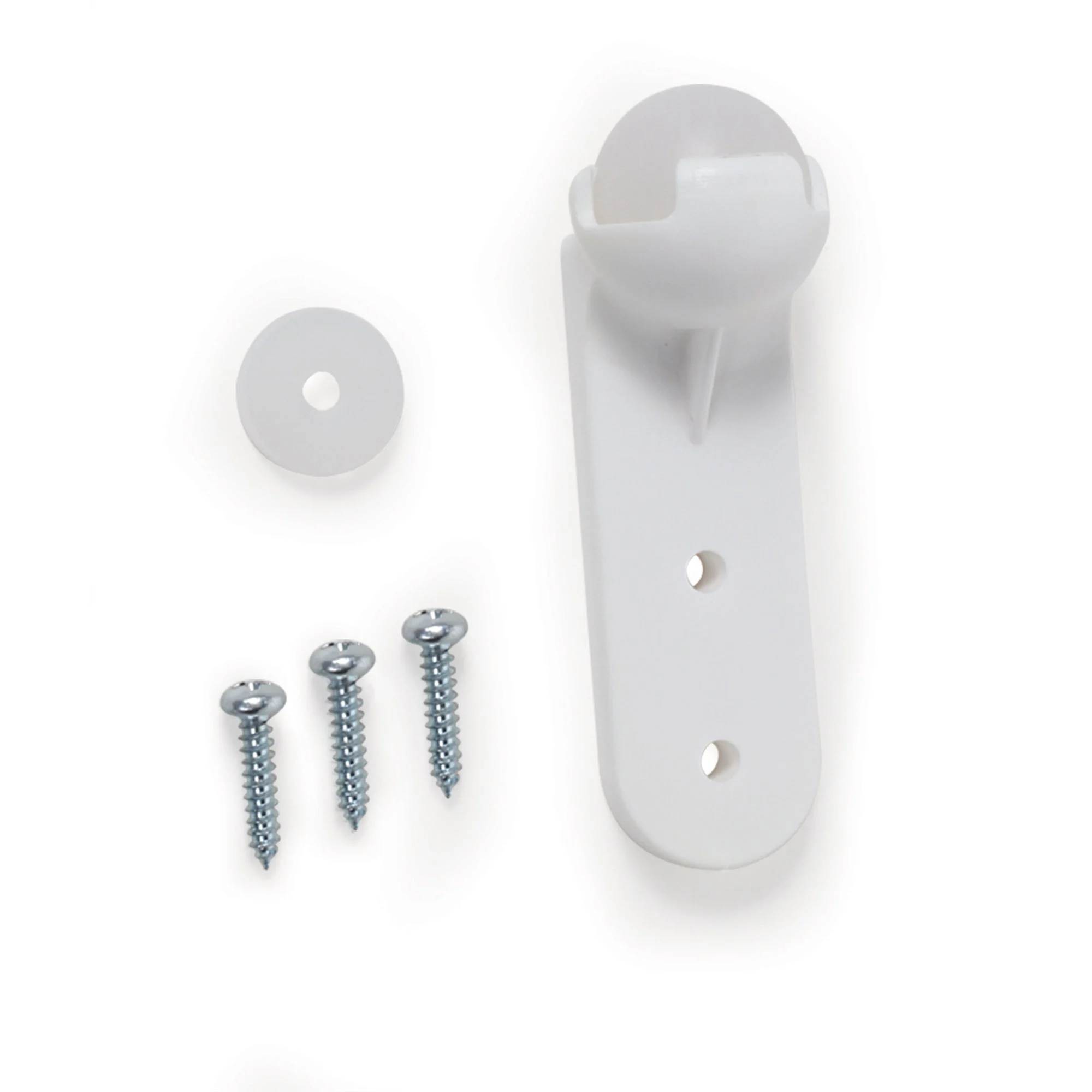 Camco Awning Door Roller Ball with Screen Door Slider & Mounting Hardware, White