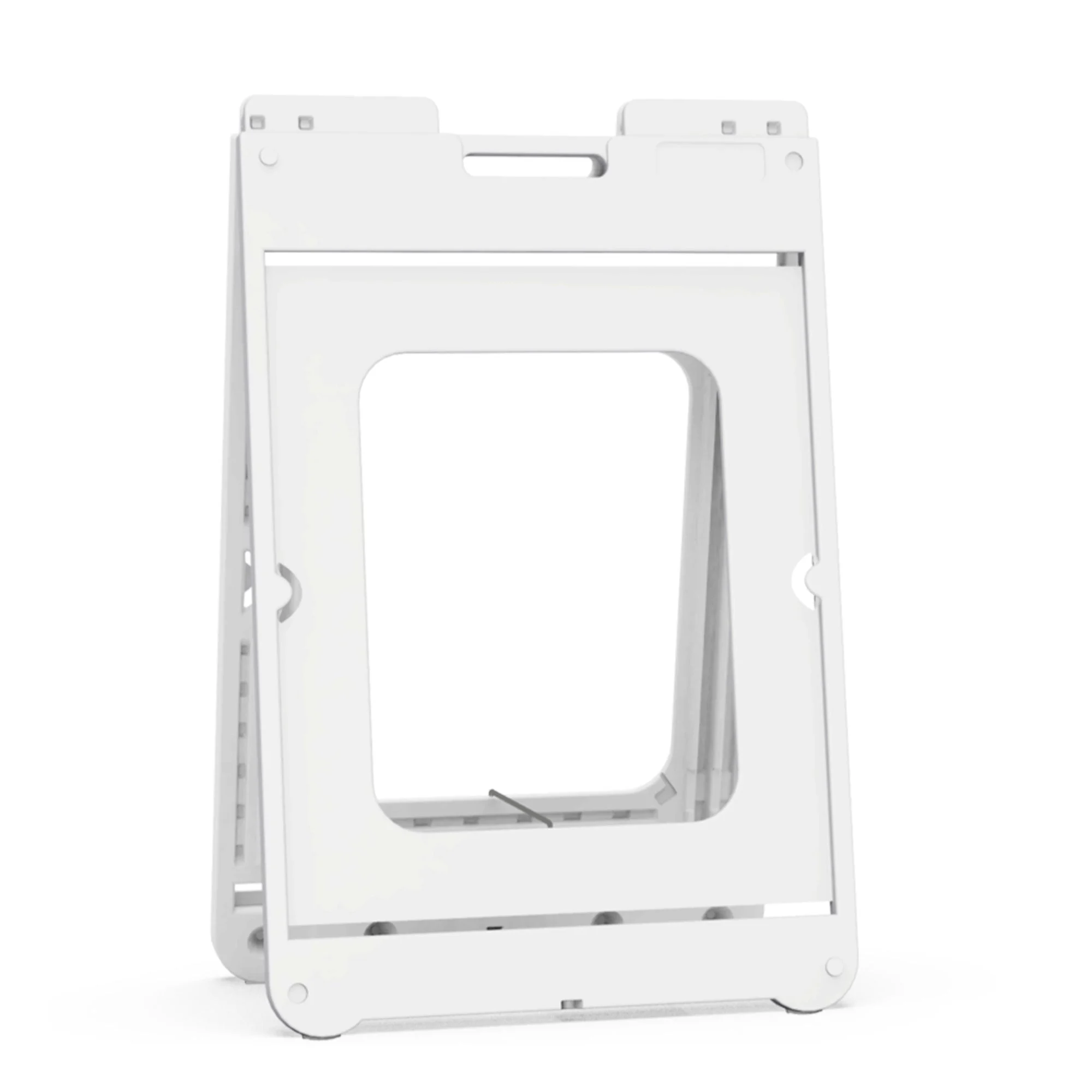 Plasticade 1225W SimpoSign II Outdoor Plastic Sign Frame with Handle, White