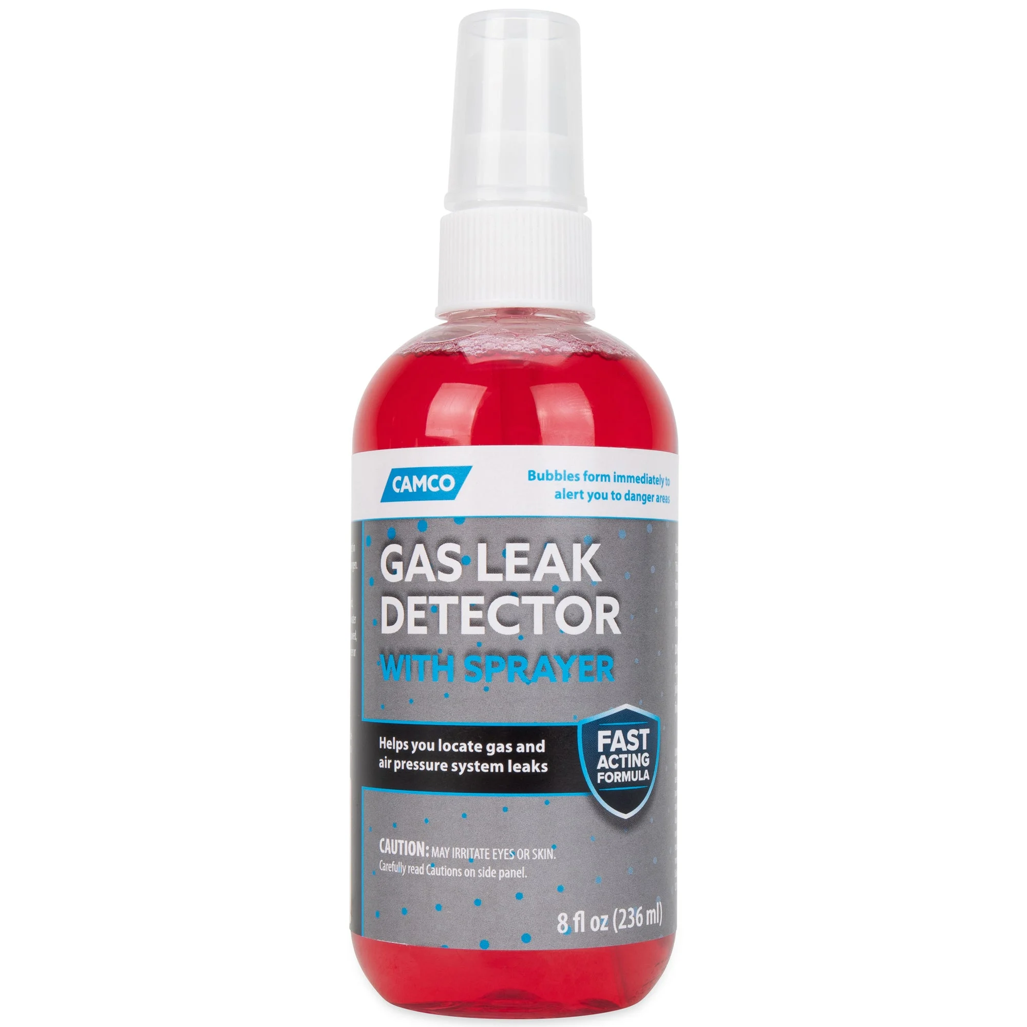 Camco RV Gas Leak Detector with Sprayer for Propane Gas Lines, 8 Ounce Bottle