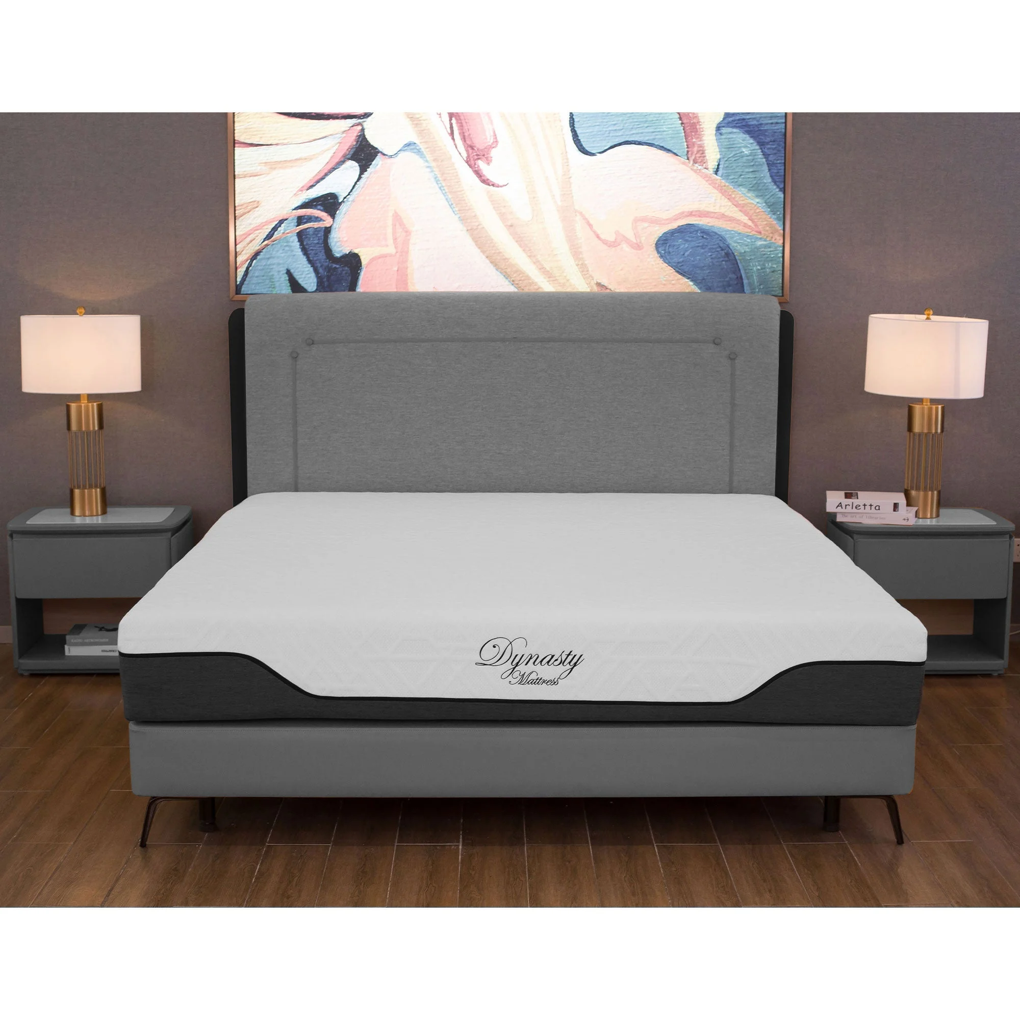 Dynasty Mattress 10 Inch CoolBreeze Gel Memory Foam Mattress with Cover, Queen