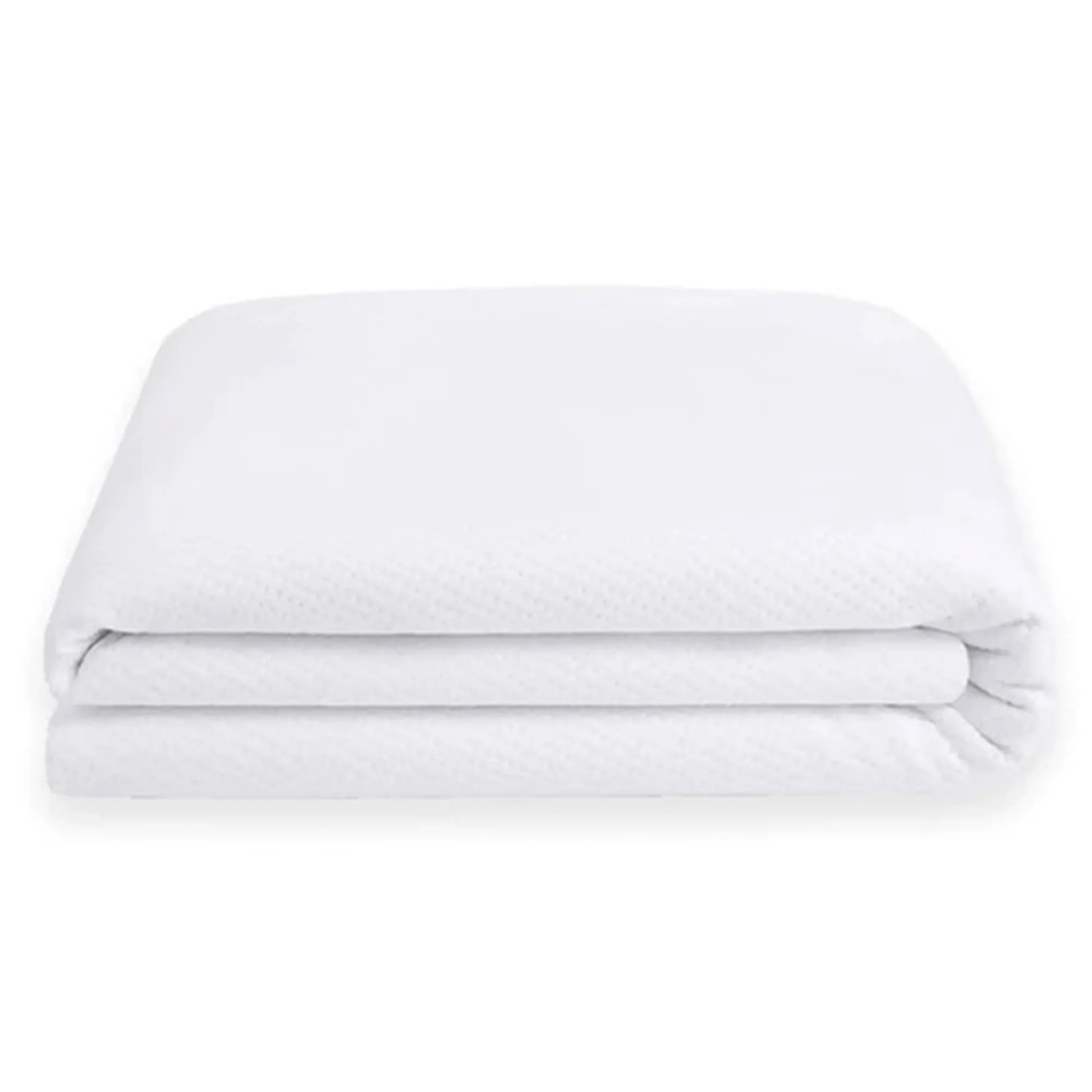 Sleepgram Breathable Sweat Proof Cotton Cover Mattress Protector, Queen, White