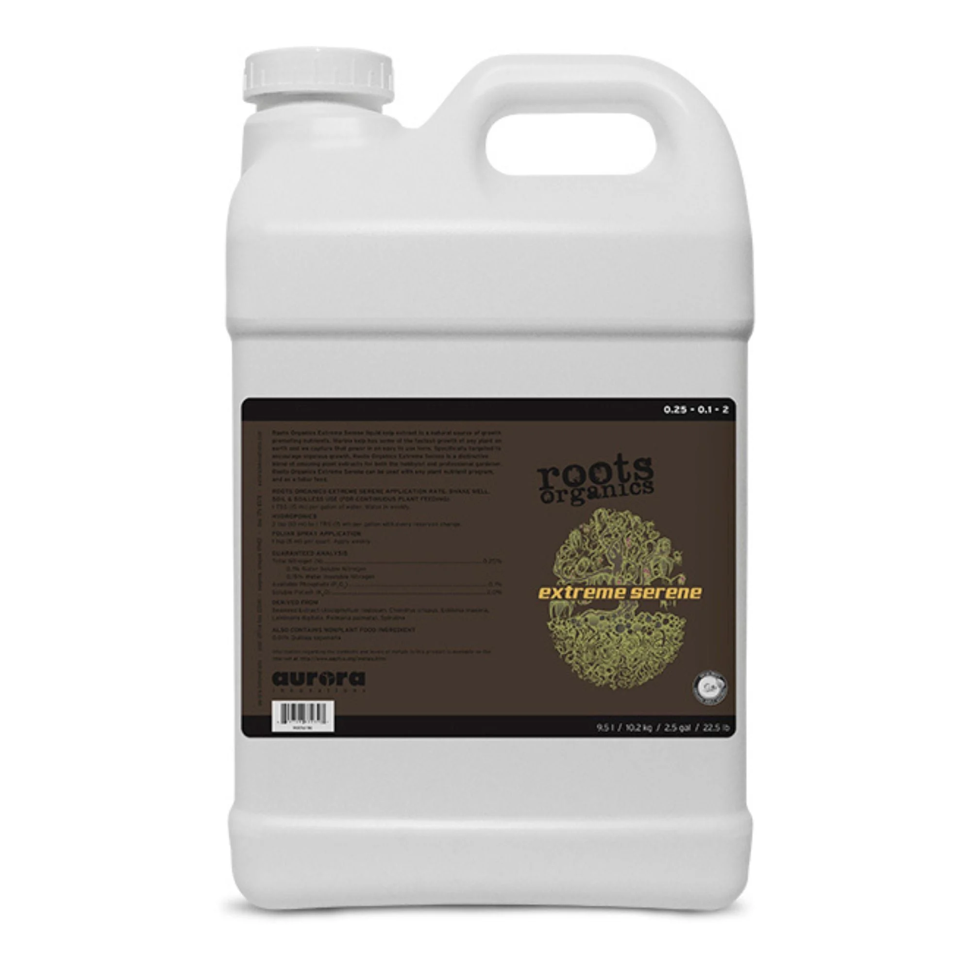Roots Organics Extreme Serene Kelp-Based Liquid Plant Food & Fertilizer, 2.5 Gal