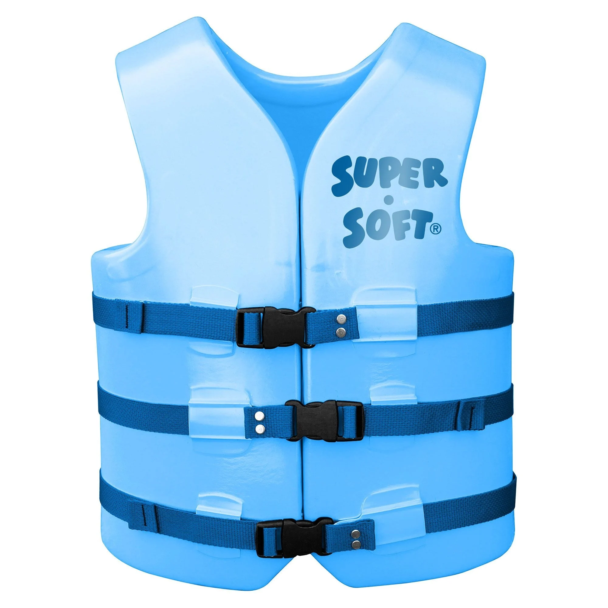 TRC Recreation Super Soft Small Life Jacket Vinyl Coated Foam Swim Vest, Blue